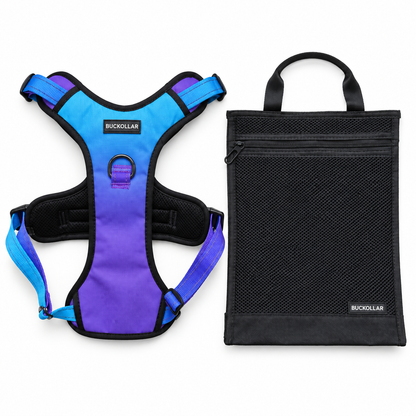BUCKOLLAR Everyday Dog Harness — Sky Blue Gradient