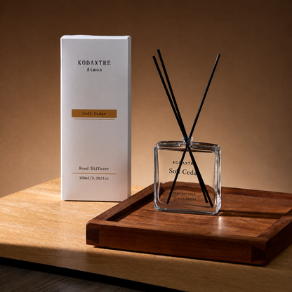 KODAXTRE Atmos Reed Diffuser — Soft Cedar 100 mL / 3.38 fl oz
