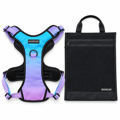 BUCKOLLAR Everyday Dog Harness — Pink & Lilac Gradient