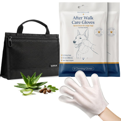 After-Walk Pet Cleaning Gloves — 12 Gloves · 2 Packs
