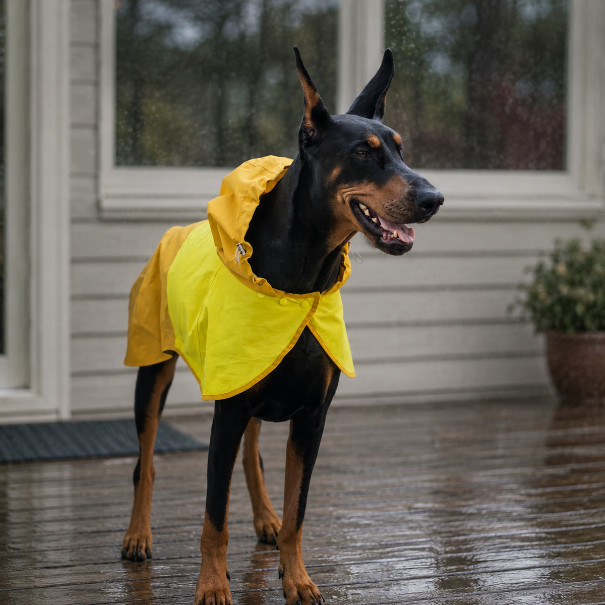 BUCKOLLAR Large Dog raincoat