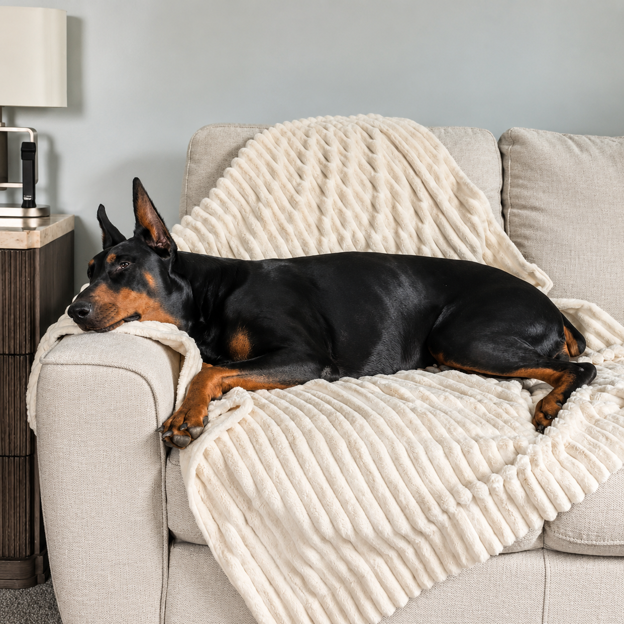 Waterproof Pet Blanket – Winter White